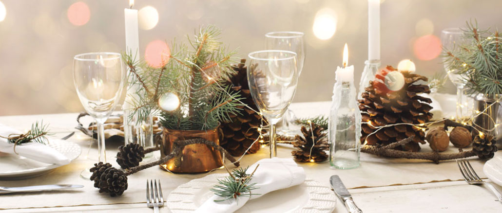 Serviettes de table et décorations de table de Noël - Traditionnel