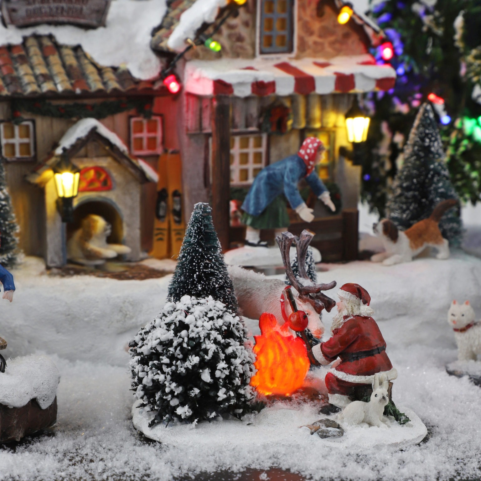 Noël la magie des villages animés miniatures Mon jardin d'idées